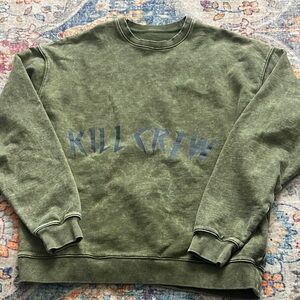 Kill Crew Olive Green Crewneck Sweater